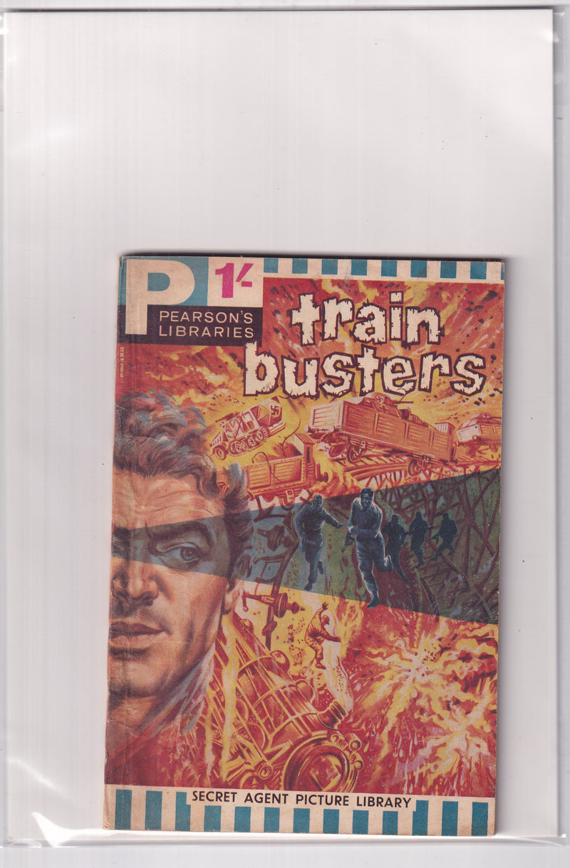 TRAIN BUSTERS SECRET AGENT PICTURE LIBRARY - Slab City Comics 