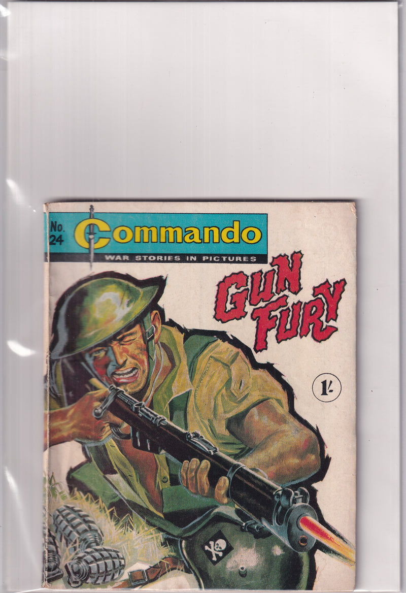COMMANDO WAR STORIS IN PICTURES GUN FURY