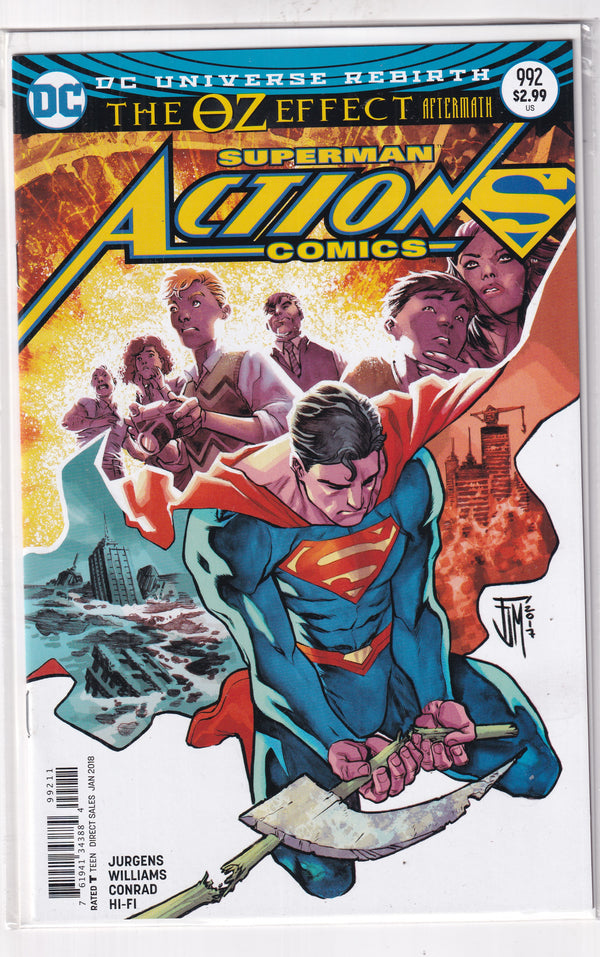 DC UNIVERSE REBIRTH THE OZ EFFECT AFTERMATH SUPERMAN ACTION COMICS #992 - Slab City Comics 