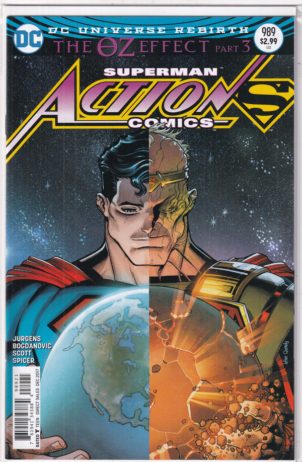 DC UNIVERSE REBIRTH THE OZ EFFECT PART 3 SUPERMAN ACTION COMICS #989 - Slab City Comics 