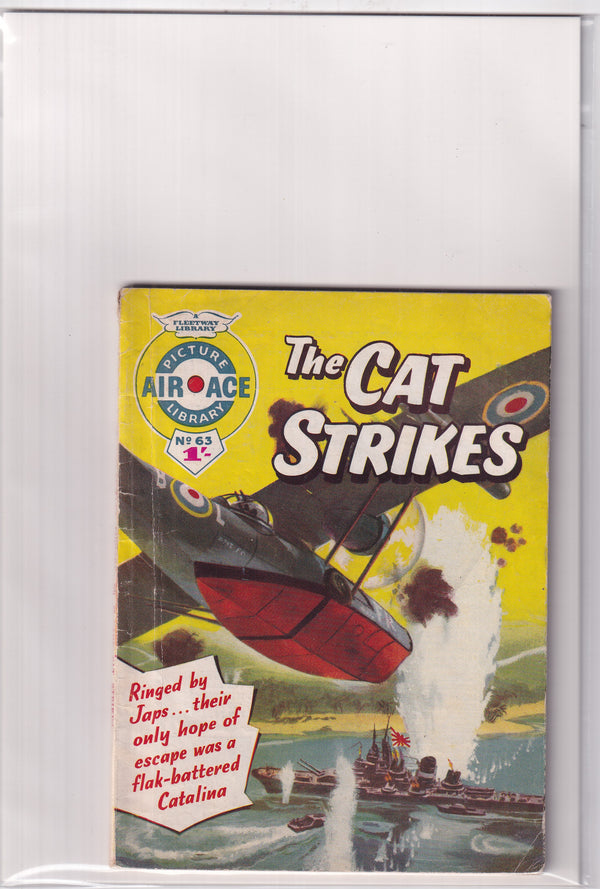 AIR ACE PICTURE LIBRARY #63 THE CAT STRIKES - Slab City Comics 