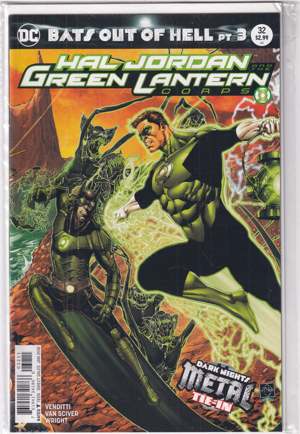 HAL JORDAN GREEN LANTERN CORPS #32 - Slab City Comics 