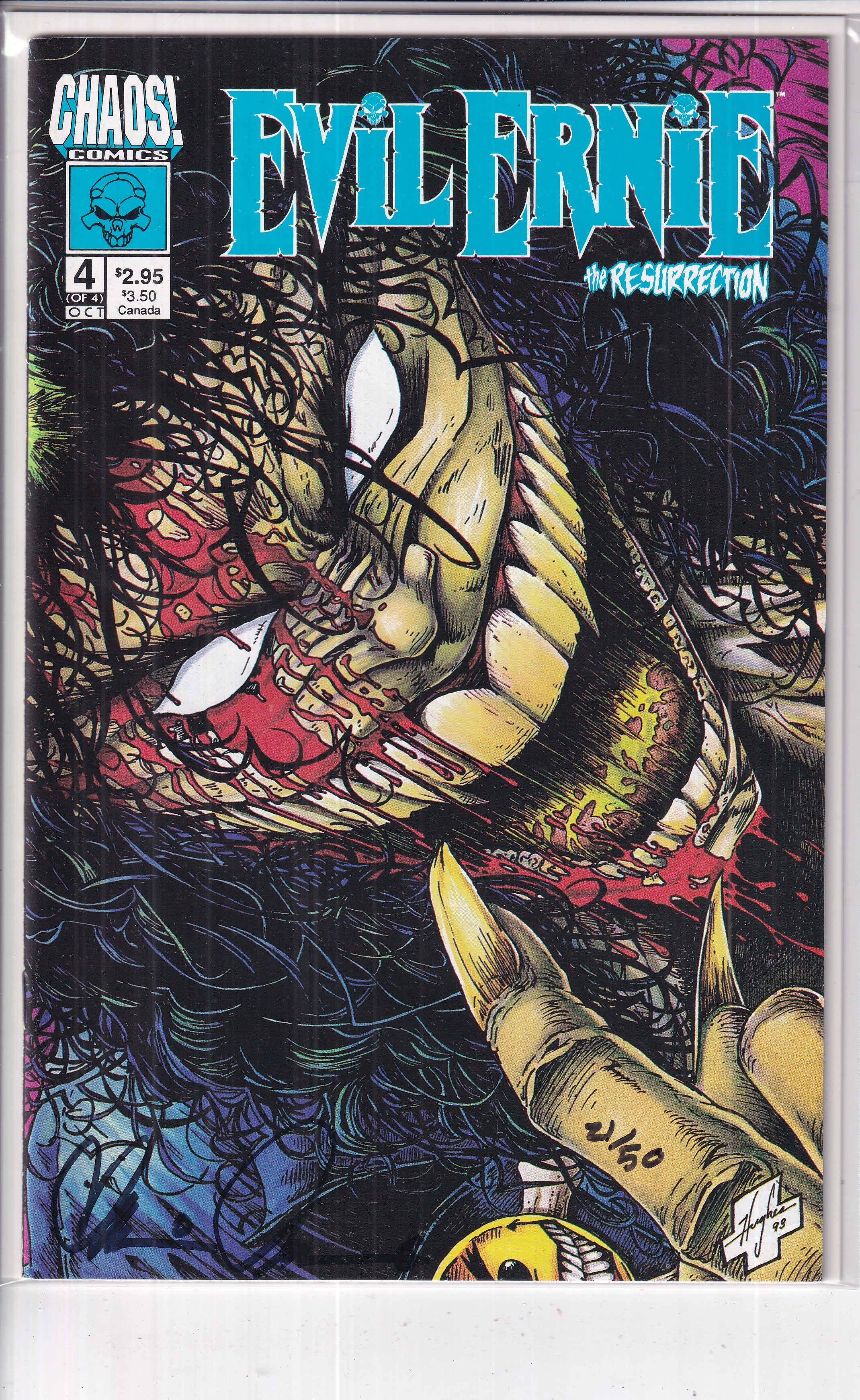 EVIL ERNIE THE RESURRECTION #4 CREATOR FILE COPY 21/50 - Slab City Comics 