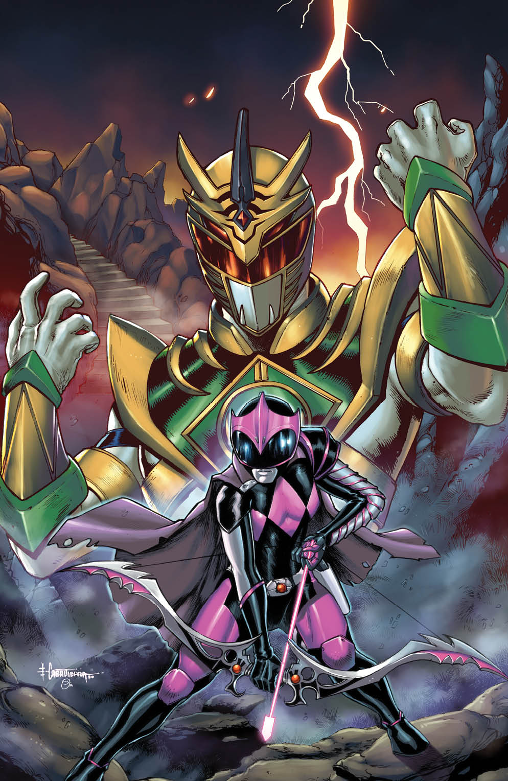 POWER RANGERS DRAKKON NEW DAWN #1 EMIL CABALTIERRA VIRGIN VARIANT - Slab City Comics 