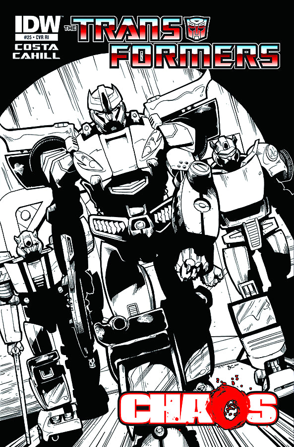TRANSFORMERS ONGOING #25 1:10 RATIO VARIANT - Slab City Comics 