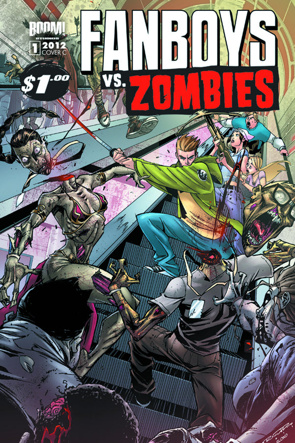 FANBOYS VS ZOMBIES #1 1:25 GARZA VARIANT - Slab City Comics 