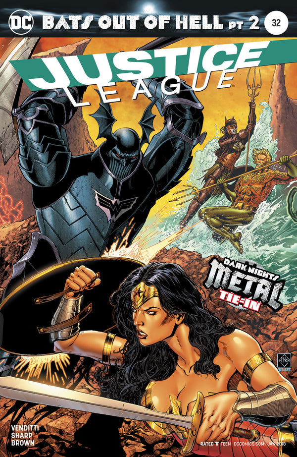 JUSTICE LEAGUE #32 METAL - Slab City Comics 
