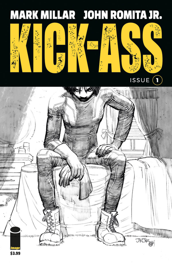KICK-ASS #1 B&W ROMITA JR - Slab City Comics 