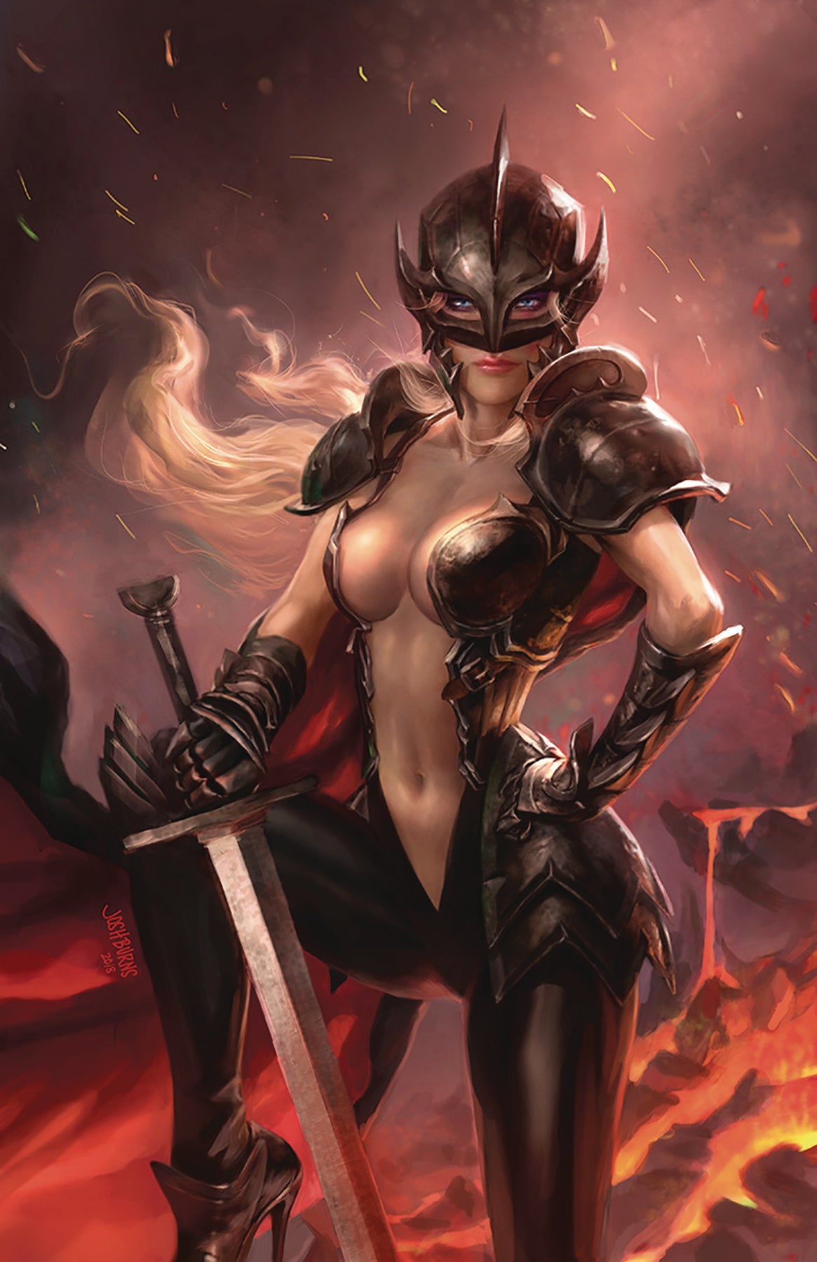 BLACK KNIGHT #4 BURNS VARIANT - Slab City Comics 