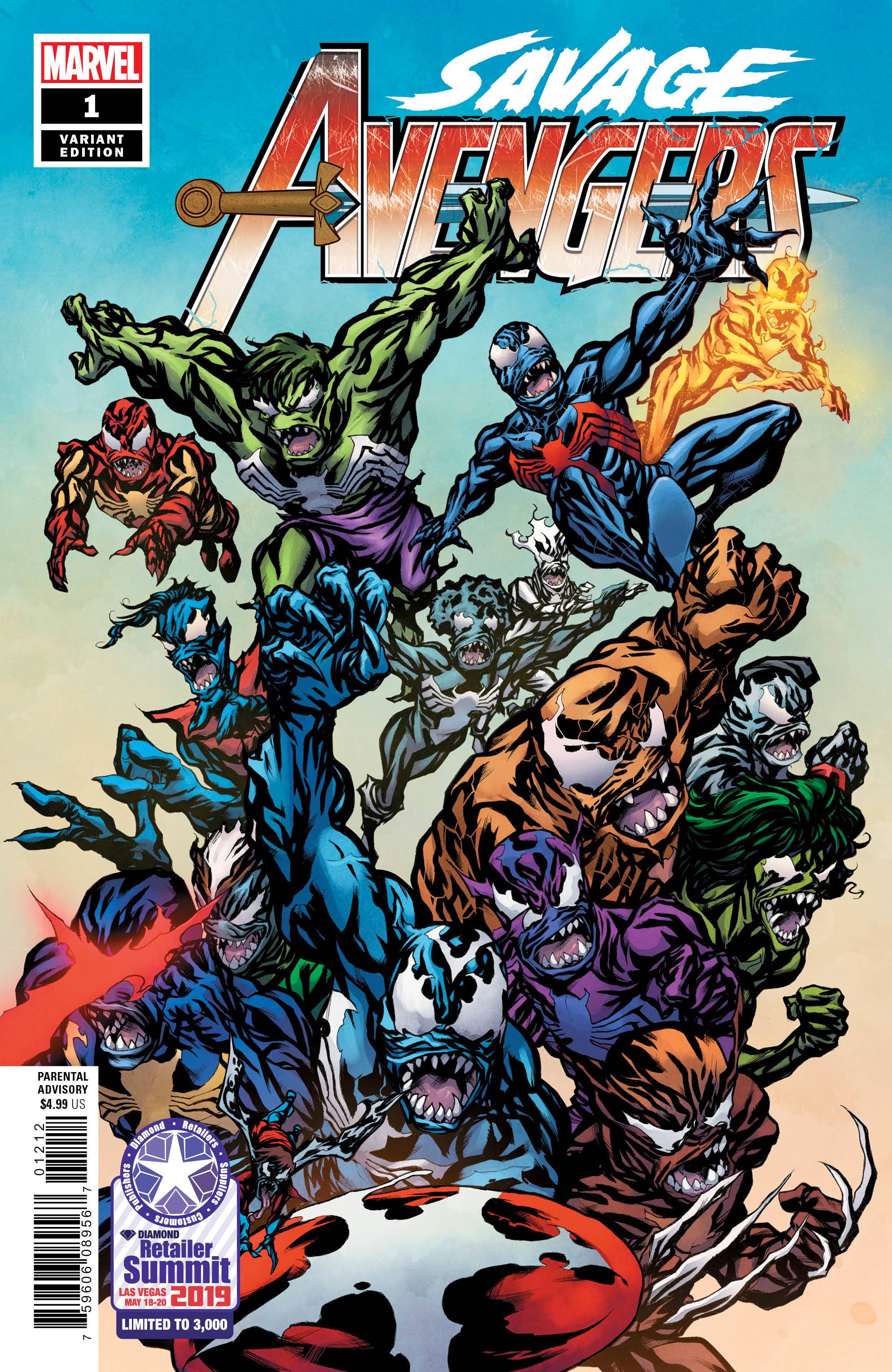RETAILER SUMMIT 2019 SAVAGE AVENGERS #1 VARIANT - Slab City Comics 