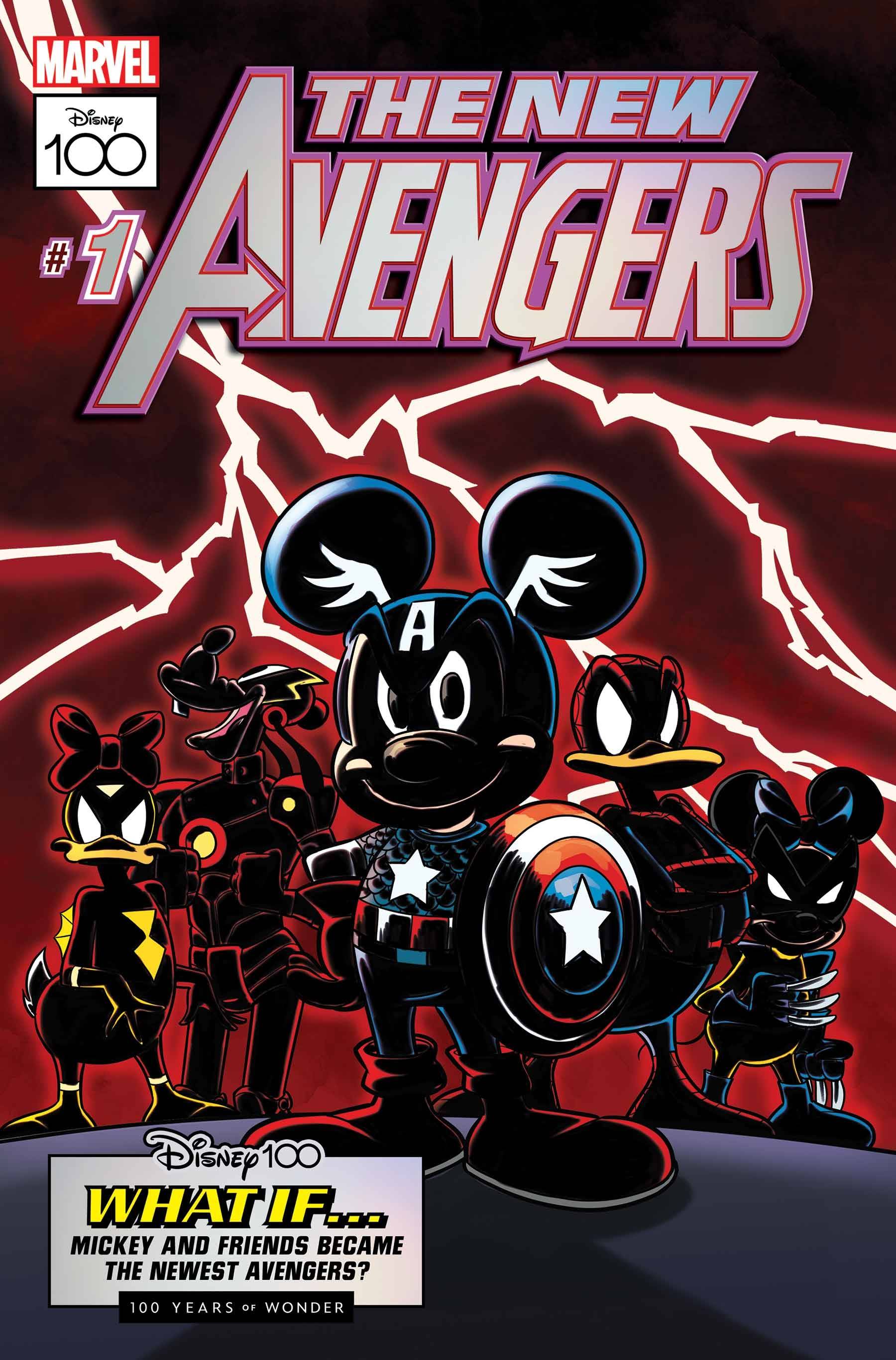 AMAZING SPIDER-MAN #25 SOFFRITTI DISNEY100 NEW AVENGERS VARIANT - Slab City Comics 
