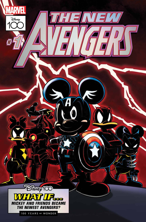 AMAZING SPIDER-MAN #25 SOFFRITTI DISNEY100 NEW AVENGERS VARIANT - Slab City Comics 