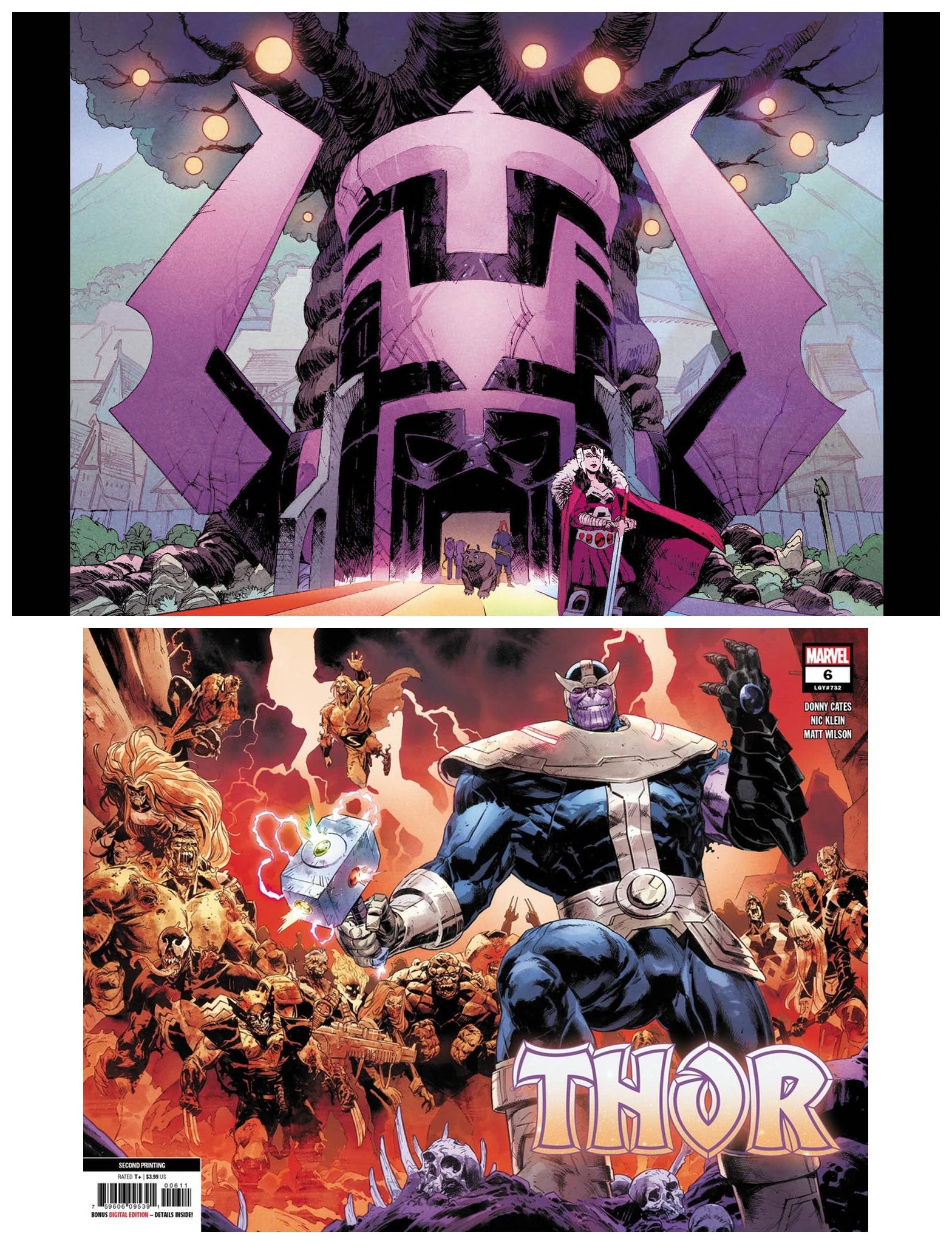 THOR #6 2nd Print Virgin & Wrap-Around Set - Slab City Comics 