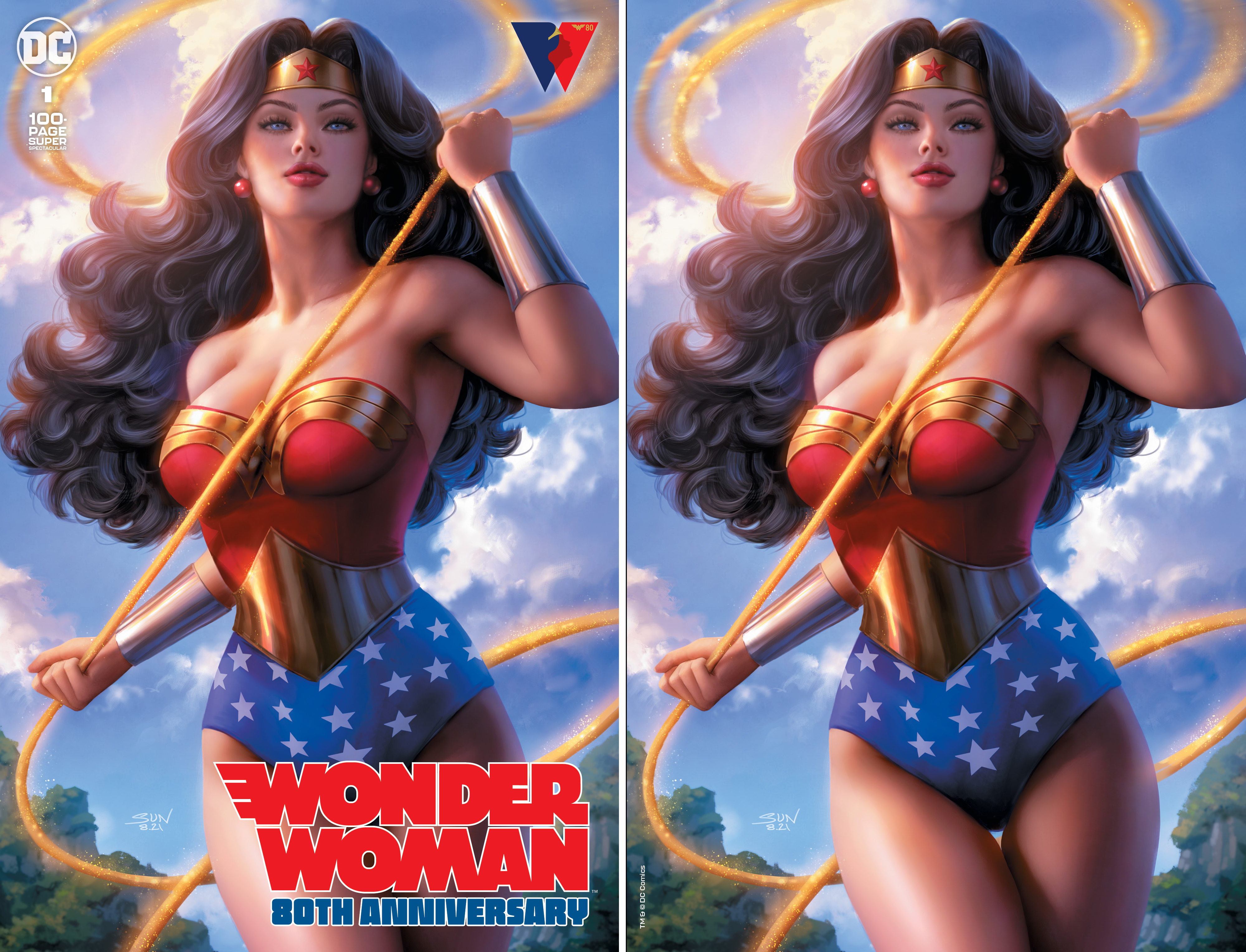 WONDER WOMAN 80th ANNIVERSARY 100 PAGE SUPER SPECTACULAR #1 KHAMUNAKI VARIANTS - Slab City Comics 