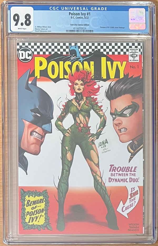 POISON IVY #1 NAKAYAMA EXCLUSIVE VARIANT CGC 9.8 - Slab City Comics 