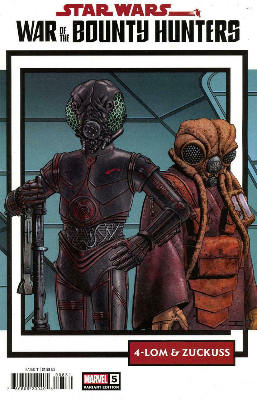 STAR WARS: WAR OF THE BOUNTY HUNTERS #5 1:25 TRADING CARD VARIANT - Slab City Comics 