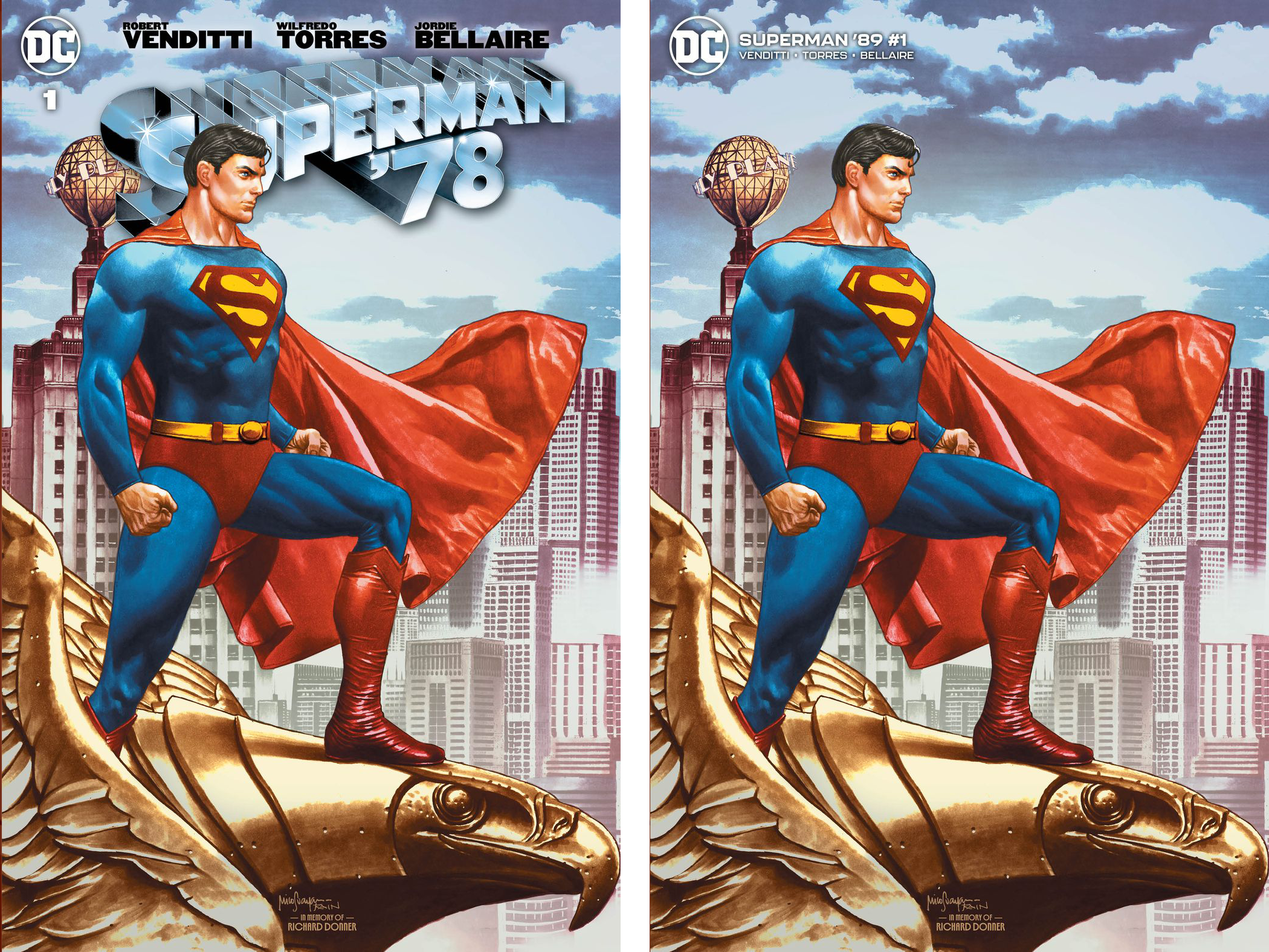 Superman '78 #1 Mico Sauyan Variants - Slab City Comics 